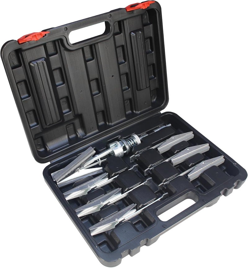 UTMALL Engine Cylinder Hone Deglazer 2 inches to 6-1/2 inches Adjustable 4 inches Long Blade with100 220 400 Grit Stones Piston Cylinder Hone with black case - Image 1